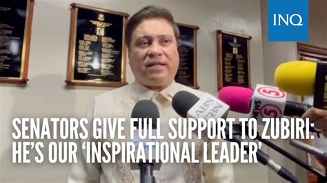 Senators give full support to Zubiri: He’s our ‘inspirational leader’.